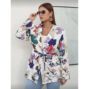 Floral Print Blazer
